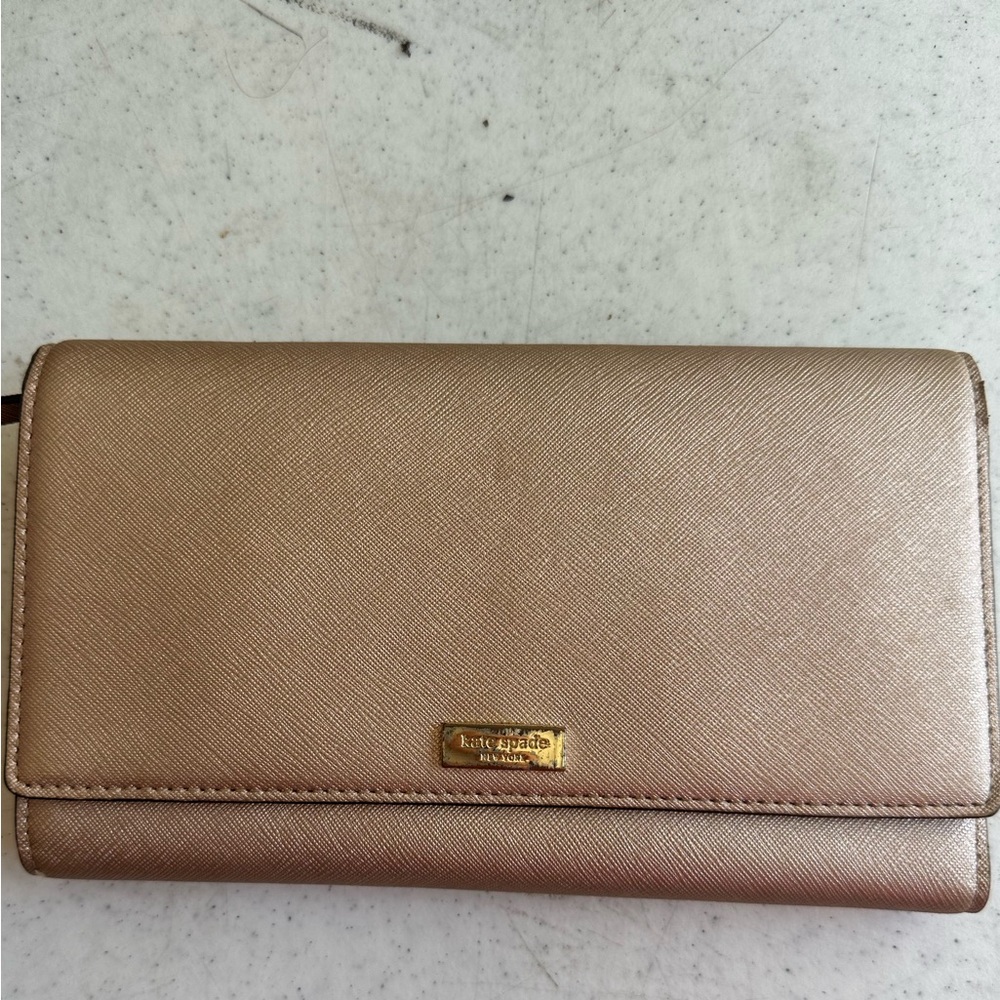 Kate spade Rose Gold Continental Wallet